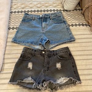 Kittenish jean shorts